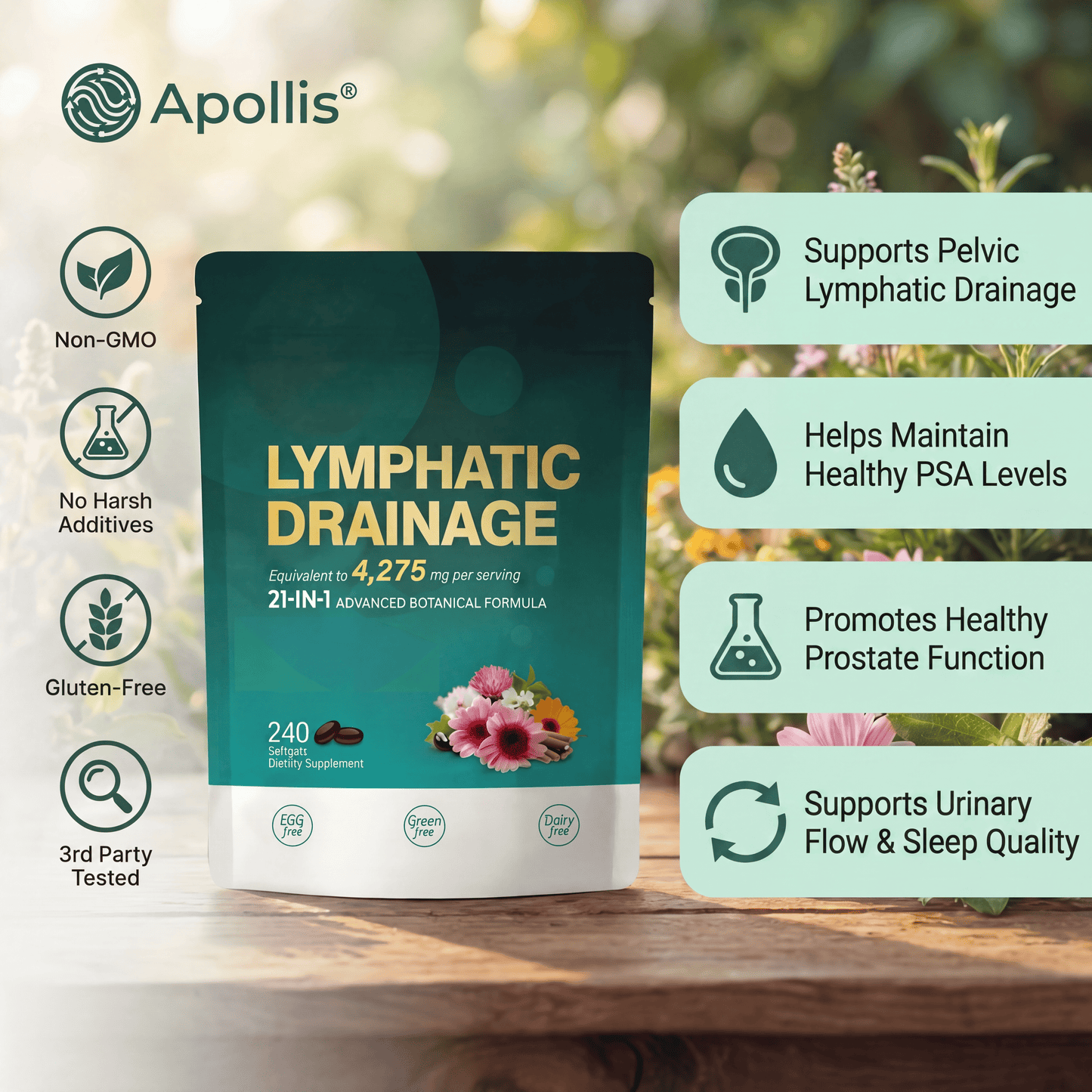 Apollis™ LymphFlow Prostate Support